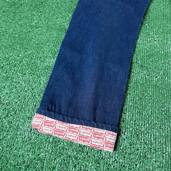 Levi’s 502 Vertical Stretch Regular Taper Midrise Rare Blue Jeans Size 27x27 NEW - Picture 13 of 15